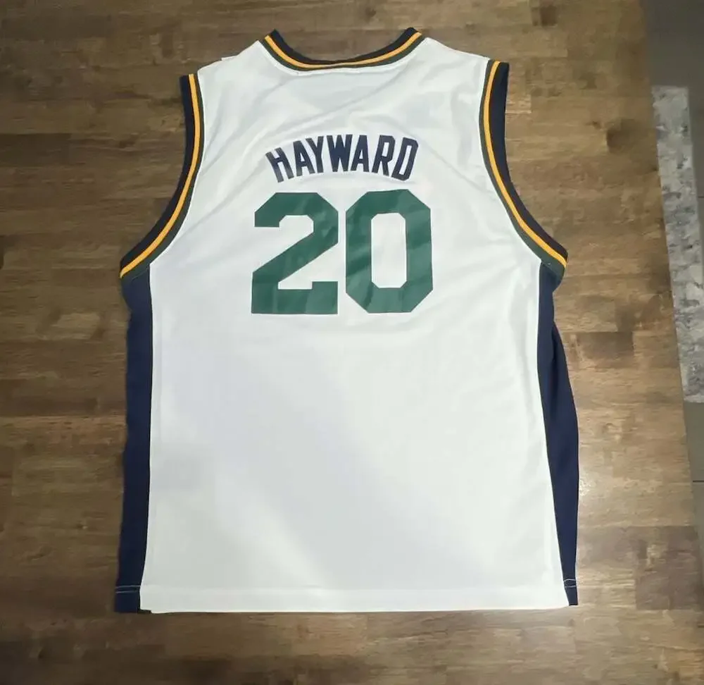 Adidas NBA Utah Jazz Gordon Hayward #20 White Swingman Jersey Size XL